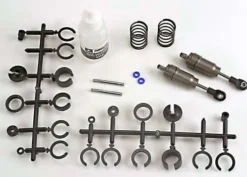 Traxxas Big Bore shocks (short) (hard-anodized & PTFE-coated T6 aluminum) (assembled with TiN shafts w/ springs)(f/r)(2) (Note: Assembled with 32mm shafts, 29mm shafts included) – TRX2658