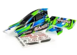 Traxxas Body Bandit (also fits Bandit VXL), green/ wing (painted, decals applied) – TRX2430-GRN