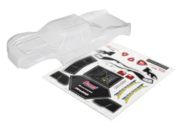 Traxxas Body, Bigfoot, Officially Licensed replica (clear, requires painting)/ window masks/ decal sheet – TRX3657