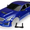 Traxxas Body, Cadillac CTS-V, blue (painted, decals applied) – TRX8391A