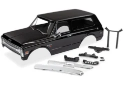 Traxxas Body, Chevrolet Blazer (1969), complete (black) (includes grill, side mirrors, door handles, windshield wipers, front & rear bumpers, decals) – TRX9112X