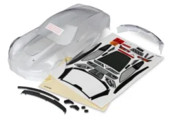 Traxxas Body, Chevrolet Corvette Z06 (clear, requires painting)/ decal sheet – TRX8386