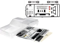 Traxxas Body, Chevrolet K10 Truck (1979) (clear, requires painting)/ decals/ window masks (includes grille, side mirrors, door handles, windshield wipers, clipless mounting, hardware) (requires TRX9288 inner fenders)