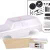 Traxxas Body, Ford Bronco (1979), complete (clear, trimmed, requires painting) (includes grille, side mirrors, door handles, windshield wipers, spare tire mount, decals, window masks) (requires TRX8072 inner fenders) – TRX8010P