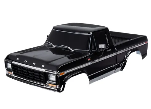 Traxxas Body, Ford F-150 (1979), complete, black (painted, decals applied) (includes grille, side mirrors, door handles, windshield wipers, & clipless mounting) (requires #9288 inner fenders) (roll bar sold separately; choose #9262 chrome, 9262R black, or 9262X – TRX9230-BLK