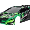 Traxxas Body, Ford Fiesta ST Rally VXL, green (painted, decals applied) (assembled with rear wing, body support, & body mount latches for clipless mounting) – TRX7427-GRN