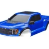 Traxxas Body, Ford Raptor R, complete (blue) (includes grille, tailgate trim, side mirrors, decals, & clipless mounting) (requires #10124 & 10125 body mounts) – TRX10112-BLUE