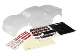 Traxxas Body, Maxx (clear, untrimmed, requires painting)/ window masks/ decal sheet – TRX8911
