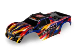 Traxxas Body, Maxx, yellow (painted, decals applied) (fits Maxx with extended chassis (352mm wheelbase)) – TRX8918P