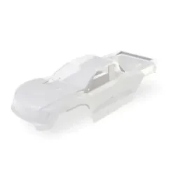Traxxas Body, Mini Maxx® (clear, requires painting)/ window masks/ decal sheet (includes front & rear body latches, hardware) (for clipless mounting) – TRX10711