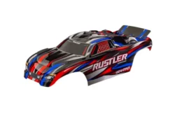Traxxas Body Rustler (also fits Rustler® VXL), red (painted, decals applied) (assembled with front & rear body mounts for clipless mounting) – TRX3721-RED