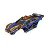 Traxxas Body, Rustler 4×4 VXL, Orange (painted Decals Applied)(Assembled With Front & Rear Body mounts And rear body support for clipless mounting) – TRX6785- ORNG