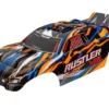 Traxxas Body, Rustler VXL, orange (painted, decals applied) – TRX3726T