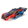 TRAXXAS BODY, RUSTLER 4X4, RED & BLUE/ WINDOW, – TRX6734R
