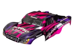 Traxxas Body, Slash 2WD (also fits Slash VXL & Slash 4X4), pink & purple (painted, decals applied) – TRX5851P