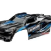 Traxxas Body, Sledge, blue/ window, grille, lights decal sheet (assembled with front & rear body mounts and rear body support for clipless mounting) – TRX9511A