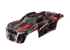 Traxxas Body, Sledge, red (painted, decals applied) (assembled with front & rear body mounts and rear body support for clipless mounting) – TRX9511-RED