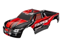 Traxxas Body, Stampede (also fits Stampede VXL), red (painted, decals applied) – TRX3651