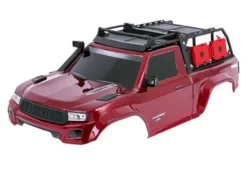Traxxas Body, TRX-4 Sport, complete, red (painted, decals applied) (includes grille, side mirrors, door handles, windshield wipers, expedition rack, & clipless mounting) (requires #8080X inner fenders) – TRX8213-RED