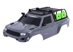Traxxas Body, TRX-4 Sport, complete, gray (painted, decals applied) (includes grille, side mirrors, door handles, windshield wipers, expedition rack, & clipless mounting) (requires #8080X inner fenders) – TRX8213-GRAY