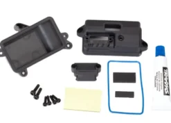 Traxxas Box, receiver (sealed)/ foam pad/ 2.5x8mm CS (4)/ 3x10mm CS (2) – TRX6724-BLK