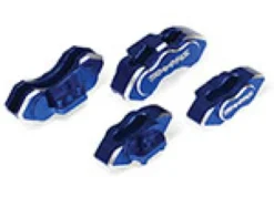 Traxxas Brake calipers, 6061-T6 aluminum (blue-anodized), front (2)/ rear (2) – TRX8367X