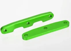Traxxas Bulkhead tie bars, front & rear, aluminum (green-anodized) – TRX6823G