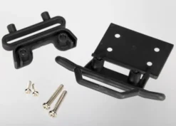 Traxxas Bumper, front / bumper mount, front / 4x23mm RM (2)/ 3x10mm RST (2) (black) – TRX3621