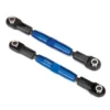Traxxas Camber links, front (TUBES blue-anodized, 7075-T6 aluminum, stronger than titanium) (83mm) (2)/ rod ends, rear (4)/ rod ends, front (4)/ aluminum wrench (1) – TRX3643X