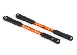 Traxxas Camber links, rear, Sledge (TUBES orange-anodized, 7075-T6 aluminum, stronger than titanium) (144mm) (2)/ rod ends, assembled with steel hollow balls (4)/ aluminum wrench, 8mm (1) – TRX9548T