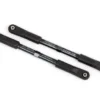Traxxas Camber links, rear, Sledge (TUBES dark titanium-anodized, 7075-T6 aluminum, stronger than titanium) (144mm) (2)/ rod ends, assembled with steel hollow balls (4)/ aluminum wrench, 8mm (1) – TRX9548A