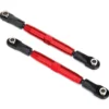 Traxxas Camber links, rear (TUBES red-anodized, 7075-T6 aluminum, stronger than titanium) (73mm) (2)/ rod ends, rear (4)/ rod ends, front (4)/ aluminum wrench (1) –TRX3644R