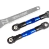Traxxas Camber links, rear (TUBES blue-anodized, 7075-T6 aluminum, stronger than titanium) (2) (assembled with rod ends and hollow balls)/ aluminum wrench (1) (fits Drag Slash) – TRX2443X