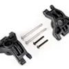 Traxxas Carriers, stub axle, rear, extreme heavy duty, black (left & right)/ 3x41mm hinge pins (2)/ 3x20mm BCS (2) (for use with TRX9080 upgrade kit) – TRX9050