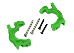 Traxxas Caster blocks (c-hubs), extreme heavy duty, green (left & right)/ 3x32mm hinge pins (2)/ 3x20mm BCS (2) (for use with #9080 upgrade kit) – TRX9032G