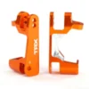 Traxxas Caster blocks (c-hubs), 6061-T6 aluminum (orange-anodized), left & right – TRX6832A