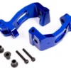 Traxxas CASTER BLOCKS (C-HUBS), 6061-T6 ALUMINUM (BLUE-ANODIZED), LEFT & RIGHT/ KINGPIN BUSHINGS (4) – TRX9532X