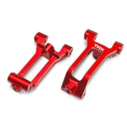 TRAXXAS Caster blocks (c-hubs), 6061-T6 aluminum (red-anodized), left & right/ 3x8mm BCS (with threadlock) (6) – TRX10932-RED