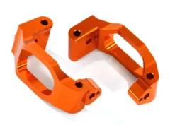 Traxxas Caster blocks (c-hubs), 6061-T6 aluminum (orange-anodized), left & right/ 4x22mm pin (4)/ 3x6mm BCS (4)/ retainers (4) – TRX8932A