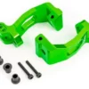 Traxxas CASTER BLOCKS (C-HUBS), 6061-T6 ALUMINUM (GREEN-ANODIZED), LEFT & RIGHT/ KINGPIN BUSHINGS (4) – TRX9532G