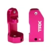 Traxxas Caster blocks, 30-degree, pink-anodized 6061-T6 aluminum (left & right)/ suspension screw pin (2) – TRX3632P