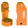 Traxxas Caster blocks, 30-degree, orange-anodized 6061-T6 aluminum (left & right)/ suspension screw pin (2) – TRX3632T