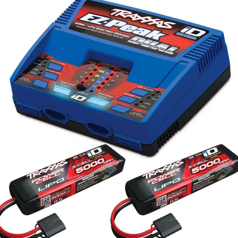 Traxxas Combo Pack 2X 2872X 11.1V LiPo & 1X 2972G duo charger – TRX2990G