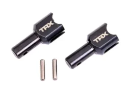 Traxxas Differential output cup, center (hardened steel, heavy duty) (2)/ 2.5x12mm pin (2) – TRX9586X