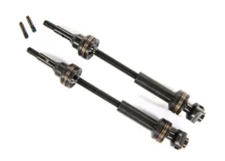 Traxxas Driveshafts, front, steel-spline constant-velocity (complete assembly) (2) – TRX9051X
