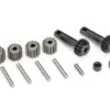 Traxxas Gear set, differential (planetary) (output gears (2), spider gears (4), spider gear shafts (4), differential spacers (2), output shaft (1), 2.5×8.25mm pin (2)) – TRX10782