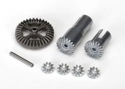 Traxxas Gear set, differential, metal (output gears (2)/ spider gears (4)/ ring gear, 35T (1)/ 2×14.8mm pin (1)) – TRX7579X