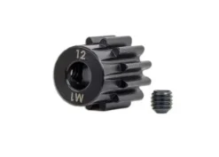 Traxxas Gear, 12-T pinion (1.0 metric pitch) (fits 5mm shaft)/ set screw – TRX6482X