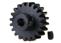 Traxxas Gear, 20-T pinion (32-p), heavy duty (machined, hardened steel)/ set screw – TRX3950X
