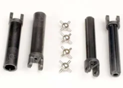 Traxxas Half shafts, long truck (external-splined (2) & internal-splined (2)/ metal U-joints (4) – TRX1951
